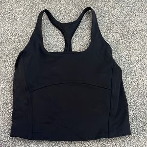 Aritzia TNAButter Bound Tank Top Crop black S